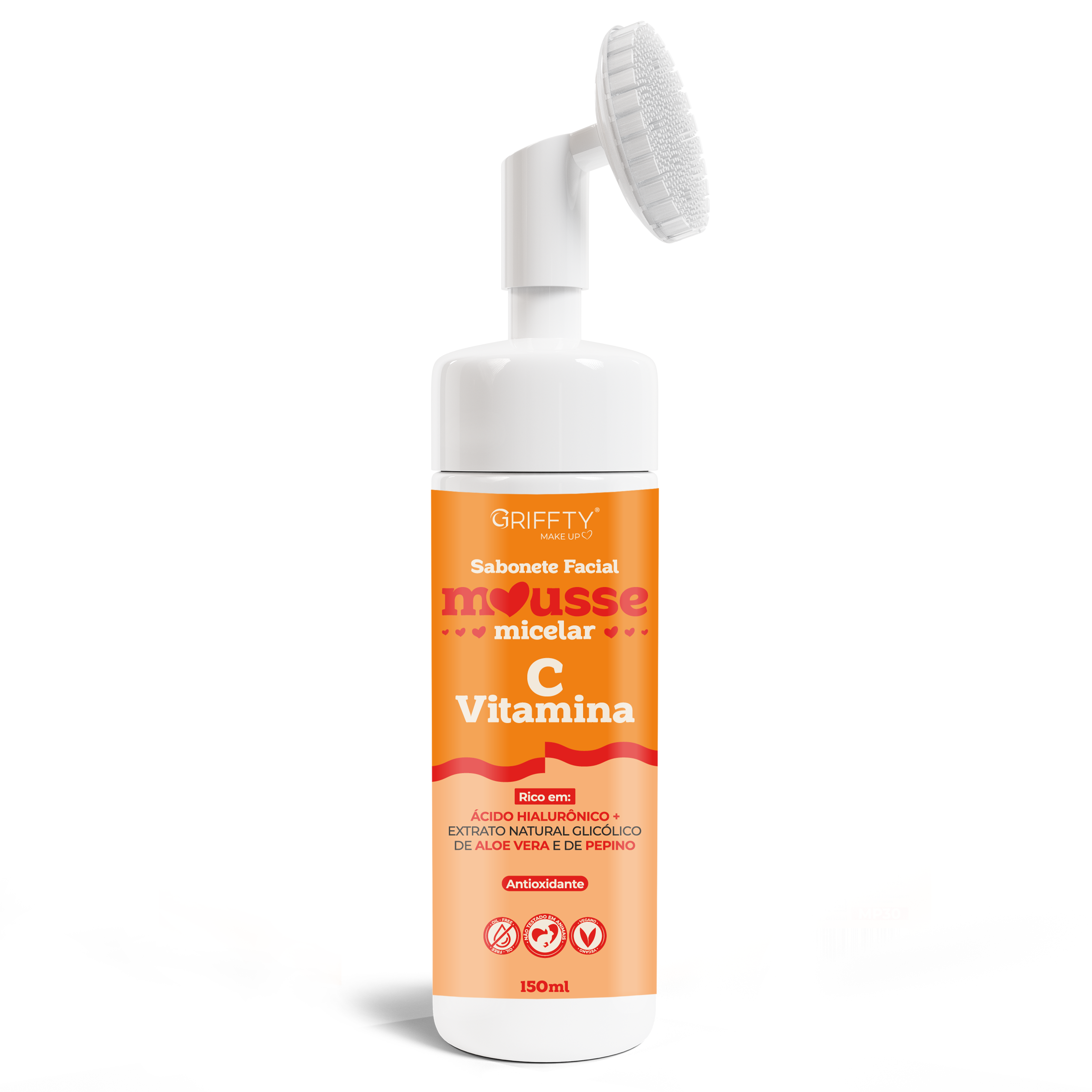 SABONETE MOUSSE MICELAR VITAMINA C GRIFFTY