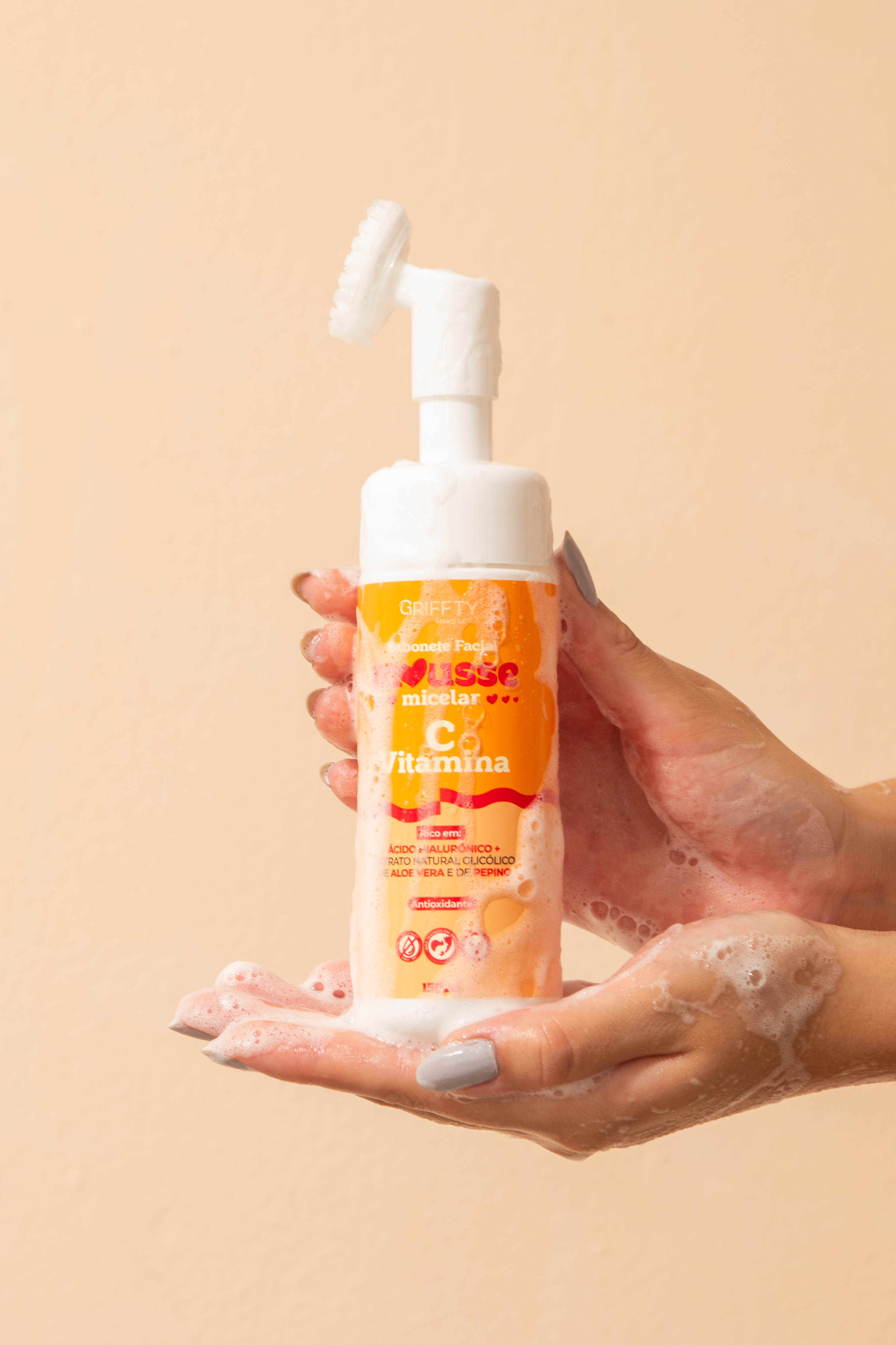 SABONETE MOUSSE MICELAR VITAMINA C GRIFFTY
