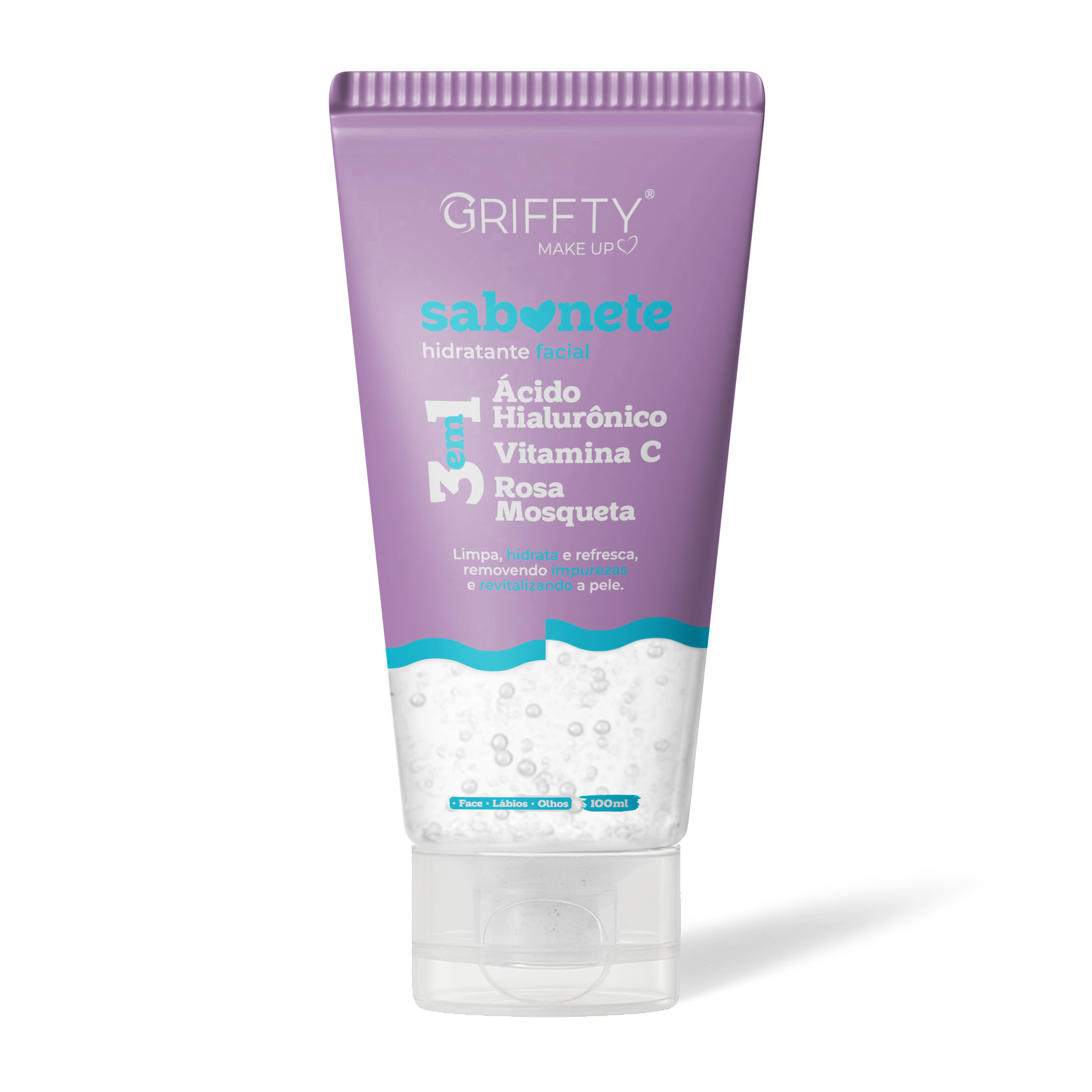 SABONETE HIDRATANTE FACIAL - 3 EM 1 - 100...