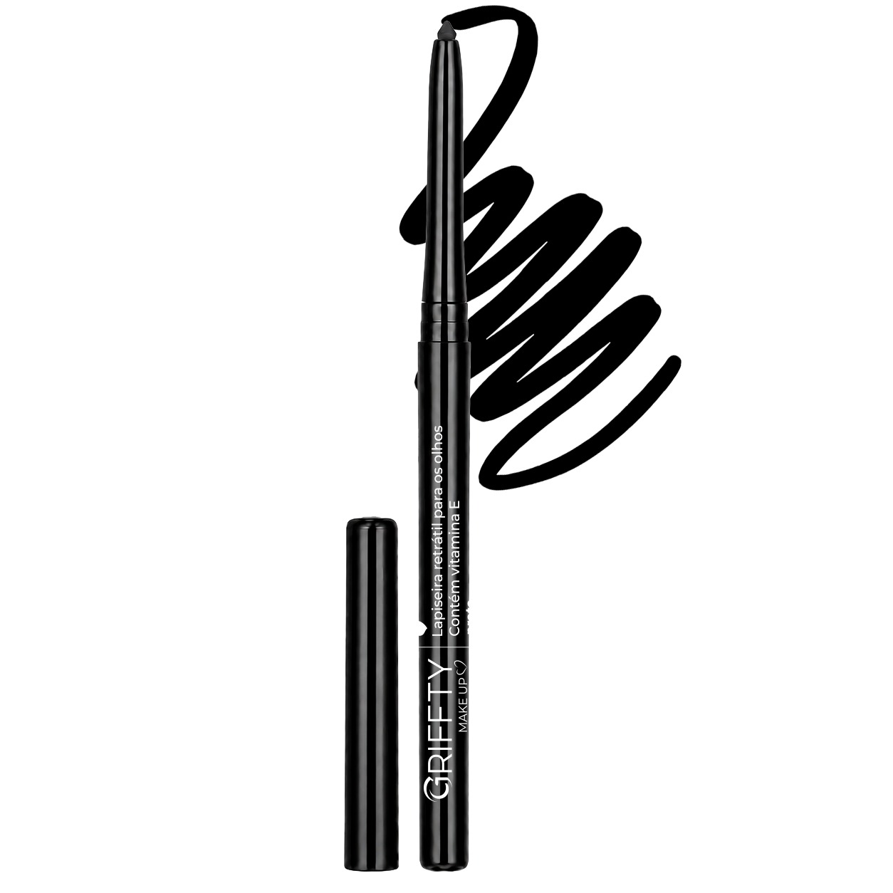 LAPIS OLHOS RETRATIL PRETO GRIFFTY