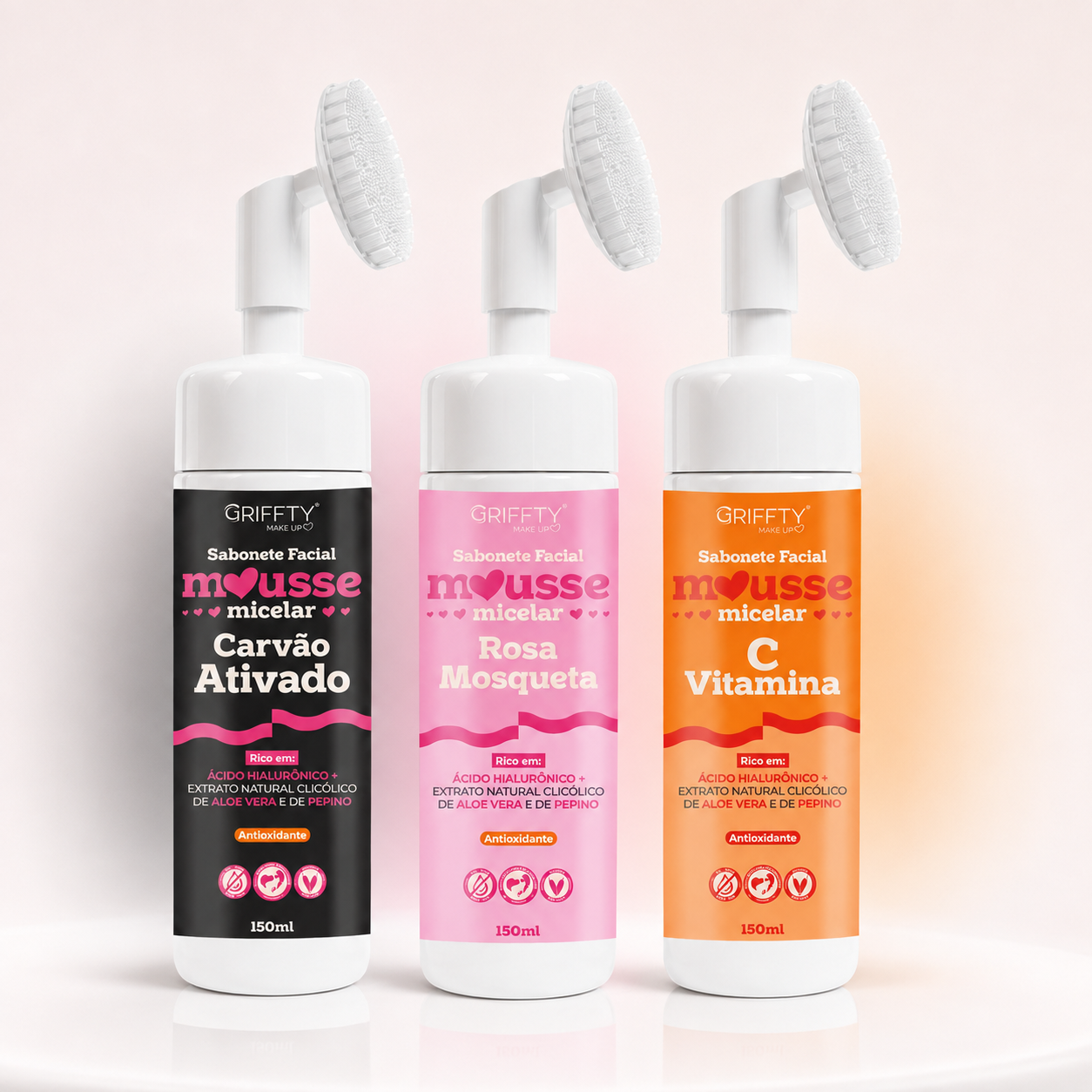 Kit 03 unidades Sabonetes Mousse Micelar ...